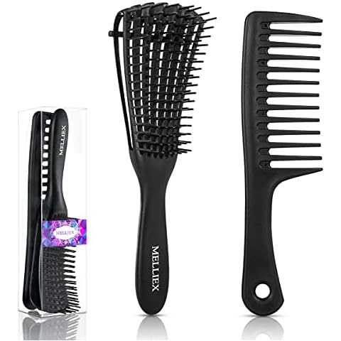 Cepillo desenredante MELLIEX con peine de dientes anchos Cover