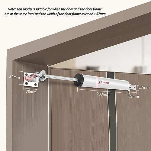 Cierrapuertas automático para puertas cortafuegos, resistente, fácil instalación para uso doméstico y comercial