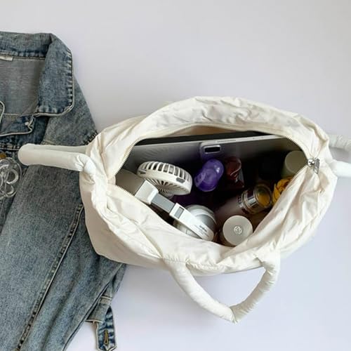 Grand sac à main Hobo matelassé aux finitions soignées avec zip - 6