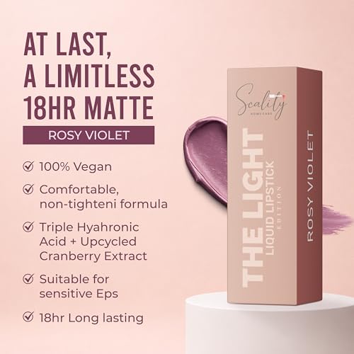 Image of Scality The Light Liquid Lipstick Set of 5 | Highly Pigmented Matte Lipstick | One Swipe Application | Long Lasting, Transferproof & Smudge Proof | Smooth Comfortable Wear | Perfect for Gifting & Special Occasions (25ml, 5 ml Each)