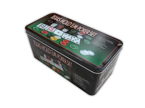 Image of POK3R STUFF INDIA 200 PCS Poker Chip Set - Multicolor Casino Style Chips with Playing Cards & Dealer Button | Professional Poker & Teen Patti Game Kit Poker Chips-Multicolor | Pack of 1