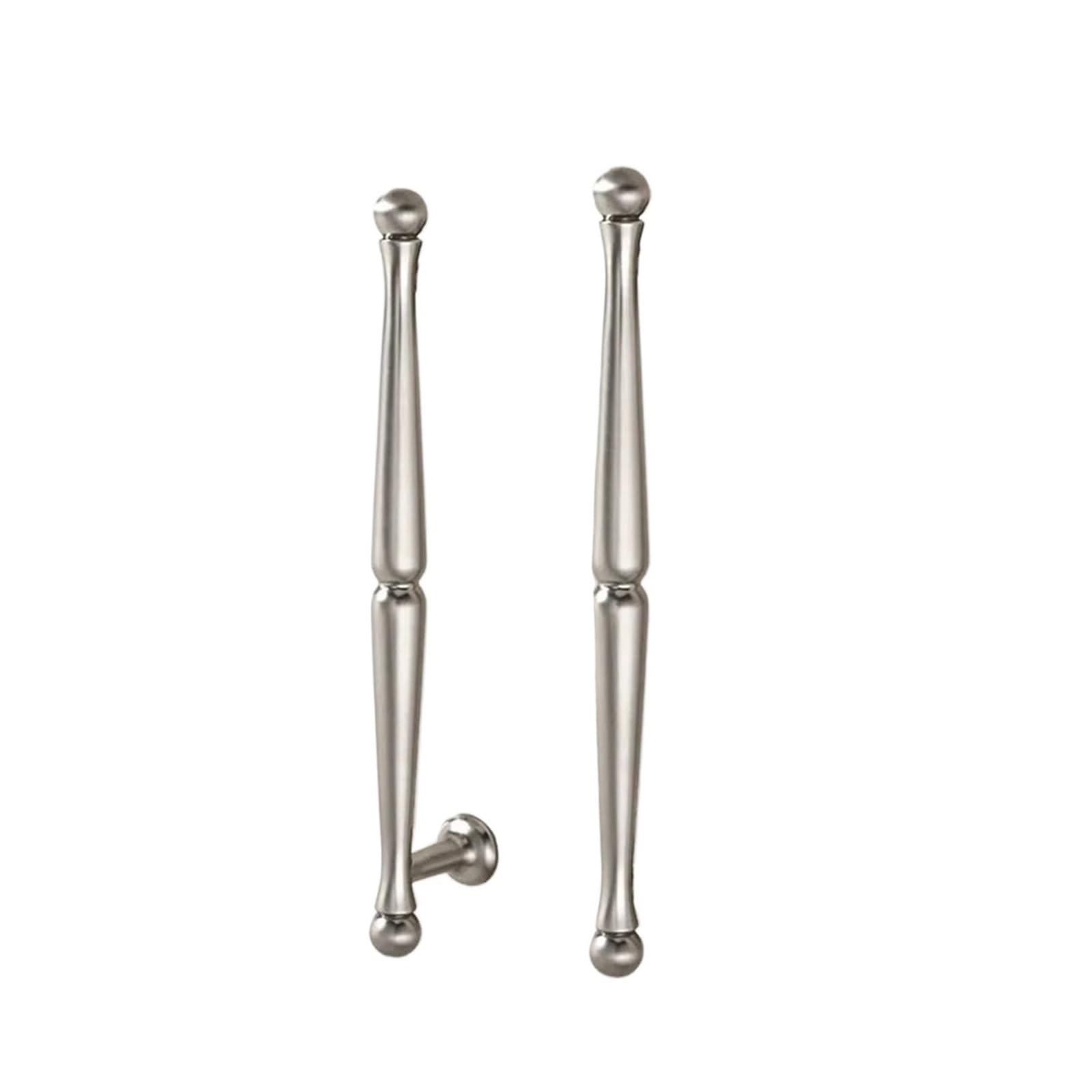 ZRHWSPD Brushed Nickel Cabinet Pulls Nickel Brushed Kitchen Cabinet Storage Handles Drawer Knobs Cupboard Wardrobe Door Pulls Accessories Furniture(7012 192mm)