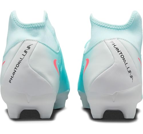Nike Nike Phantom Luna 2 Academy MG High-Top Soccer Cleats (FD6725-300, Mint/Off Noir/Atomic Red) Size 4.5