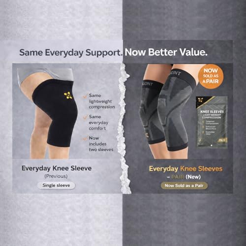 CopperJoint Pull On Knee Brace Women & Men Workout - Copper Infused Knee Sleeves for Men, Elastic Compression Knees Support Braces for Fitness, Volleyball, Basketball, Running, Sports - XXL