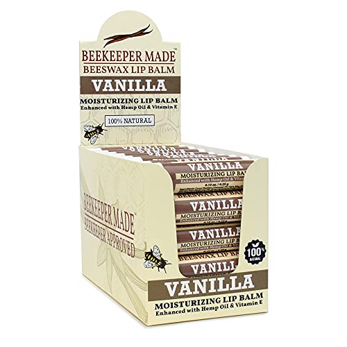 Image of Beeswax Bulk Lip Balm, 40 Count | For Men, Women, and Children. Great for Gifts, Showers, & More (Vanilla)