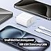10ft Cable for Apple iPhone 16 15 Pro Max Charger Fast Charging iPad AirPods 4 (USB-C), 20w Type C Blcok 10-ft Long USB C to C Cord White 1Pack