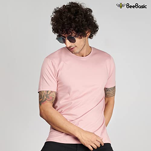 Image of BeeBasic Cotton Regular Fit Tshirts for Men Combo Pack of 2 - Round Neck Half Sleeves Tshirts