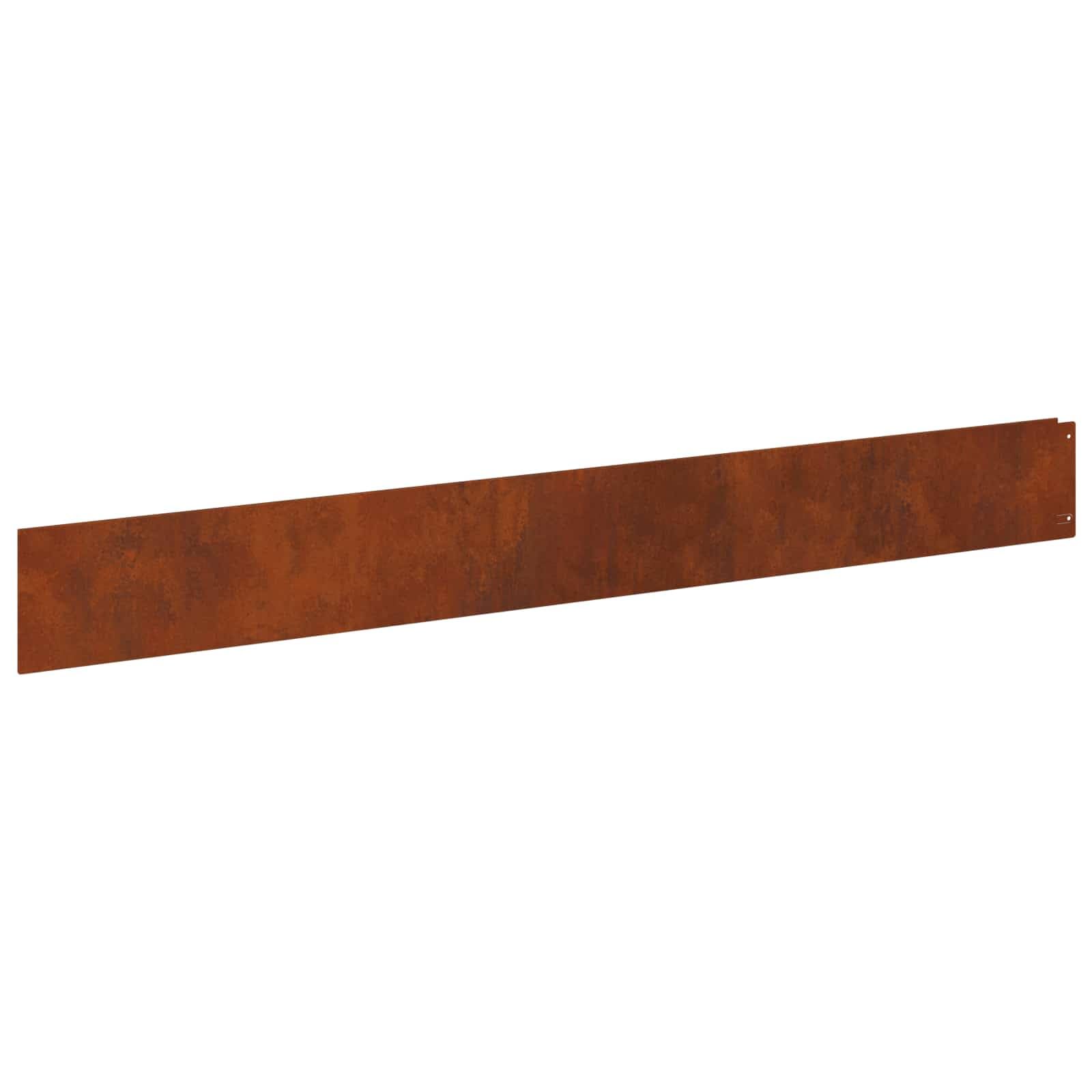 Krawędź trawnika 50 szt. 100 x 12 cm stal | Wykończenie malowane proszkowo, elastyczna konstrukcja dla krzywizn i prostych linii, łatwy montaż, do ogrodu i krajobrazu