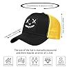 Enwokran Baseball Cap Mens Quirky Bizarre Embroidery Hats Unisex, Hip Hop Trucker Caps Adjustable Mesh Back UPF 50+ UV Protection Summer Sun Hat Sports Cap (A_Black Yellow) #5