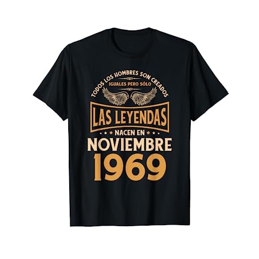 Cumpleaños Hombre Regalos Las Leyendas Noviembre 1969 Camiseta