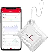 ThermoPro 温湿度計 Bluetooth 温度湿度計 デジタル 温度計 無線 高精度 スマホで温度湿度管理 アラーム機能 ストラップ付 梅雨 熱中症対策 乾燥対策 温室 部屋 室内用温湿...