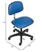 Global Industrial ESD Chair, Vinyl, Royal Blue, Armless, Mid Back