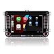 Double din Autoradio Kompatibel mit kabelloses CarPlay Android Auto mit IPS Bluetooth/FM/AM Radio/USB/hohe Leistung für VW Golf 5 6 Passat Jetta Caddy EOS T5 Tiguan Touran CC Polo