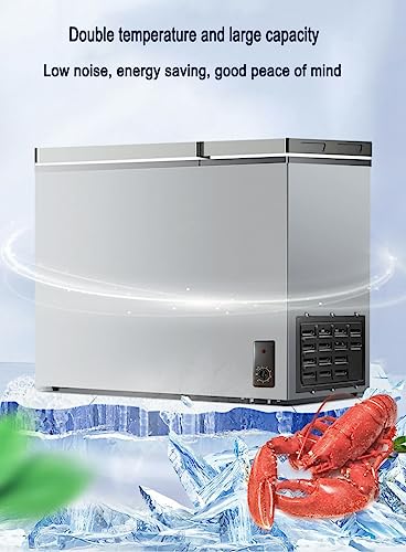 7.0 Cubic Feet Chest Freezer with Removable Basket Free Standing Top Open Door Quiet Deep Freeze with Adjustable Temperature for Home/Kitchen/Office/Bar, TEF854