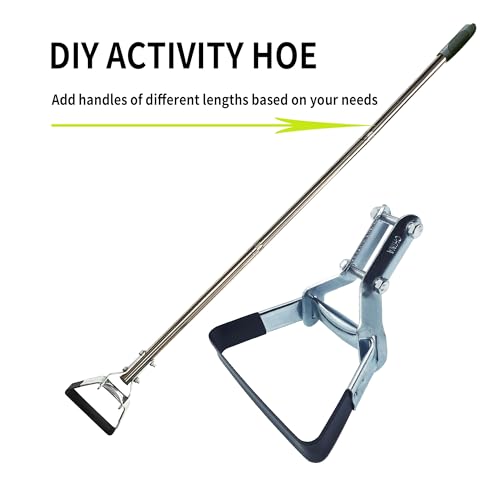 URBDOMYJA Garden Hula Hoe Head Stirrup Hoes Replacement Heads Scuffle Loop Tools for Weeding (GS1), Gray — view 5