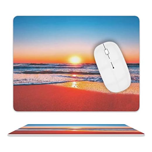 Sunrise Mouse Pad, Square Mousepad,Waterproof Mouse Mat Non-Slip Rubber Base MousePads for Office Home Laptop Travel, 9.5"x7.9"x0.12" Inch