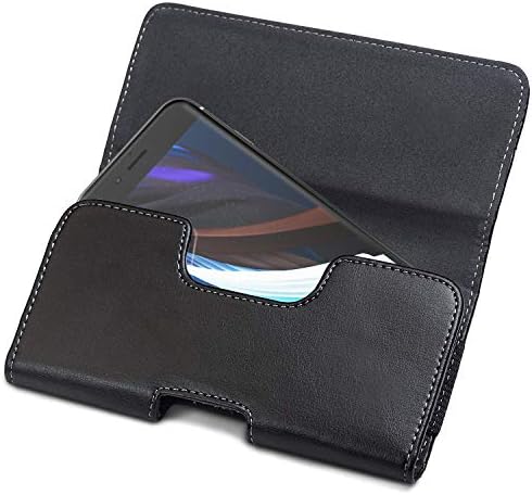 Amazon Com Encased 22 Iphone Se Holster Belt Pouch Secure Fit Case Holder Clip With Magnetic Closure Pu Leather Belt Loops Tough Case Compatible For Apple Iphone 7 8 Se Black Cell