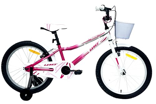 DEPORBIKES Bicicleta 20 Pulgadas niña | Bicicleta niña 6-9 años + Frenos V-Break + Estabilizadores + Cuadro Acero | Segura y Resistente