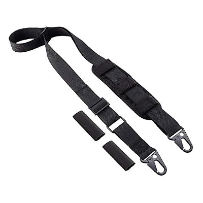 BOOSTEADY 2 Point Traditional Sling with Adjuster Shoulder Pad 1.25 Inch Webbing No Plastic Components All Metal