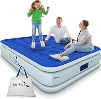 EnerPlex Air Mattress with Built-in Pump - Double Height Inflatable Mattress for Camping, Home & Portable Travel -...