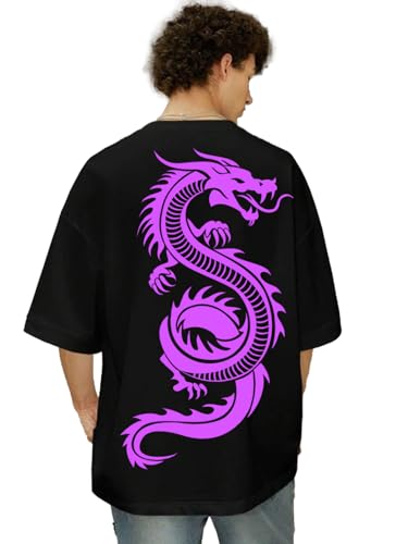 Image of Rigo Printed Oversized T-Shirts for Men | Drop Shoulder T-Shirt for Men