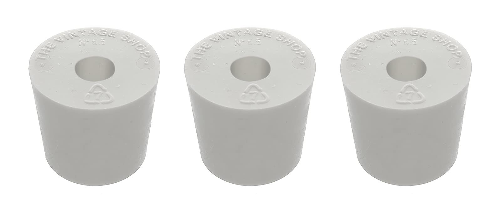 Home Brew Ohio #5.5 Drilled Rubber Stopper Set of 3