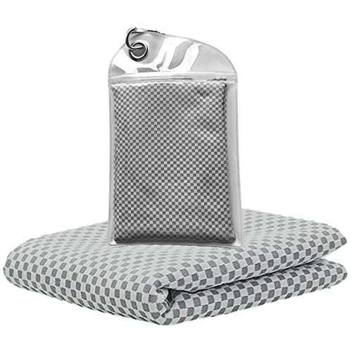 SerFeliz クールタオル 冷却タオル 速乾タオル 超吸水 軽量 速乾 熱中症対策 100×30cm 1枚 100%冷感竹繊維