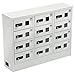 JAYGOVAN 12 Slots Cellphone Locker Cellphone Locker with Combination Lock Phones Storage Pocket Cellphone Charging Station with 3 in 1 Charging Ports Cellphone Charging Station