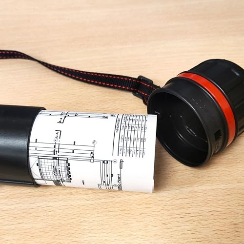 Miniatura 9 de Raylu Paper - Tubo Portaplanos, Tubo De Plástico Extensible Para Guardar Planos, Lienzos Y Posters, Tubo Portadocumentos Con Correa Para Artistas, Trabajo Y Universidad 45-74 Cm