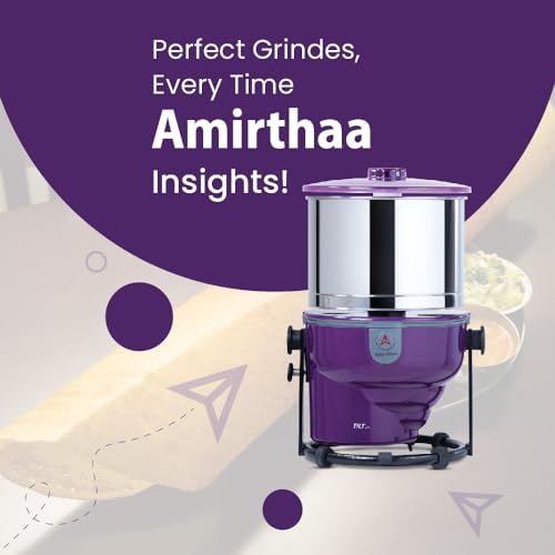 Image of Tilt DX Wet Grinder, 2L Capacity, 120W, 1440 RPM, 5 Years Warranty, ABS Body, Tilting Body for Ease of use, Stainless Steel Drum (2 Litre, Purple)