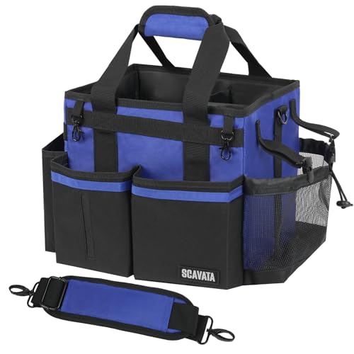 SCAVATA Compact Wearable Cleaning Caddy with Handle & Shoulder Straps