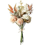 FALSKT Kunstblumen Set 14 Stück - Hortensien & Gänseblümchen Deko Orange