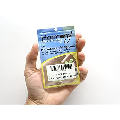 Harmony Fishing - Holographic Beads for Fishing Rigs, Baits & Lures (50 Pack)