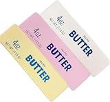 Jouet Squishy Anti Stress en Forme de Bâton de Beurre, Fidget en Mousse Compressible Ultra Douce à Rebond Lent, Balle Sensorielle pour Bureau, Maison et Voyage (3 pcs b)