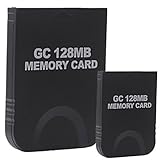 HDE 2 Pack of 128 MB Gaming Memory Cards for Nintendo Wii and GameCube (Black)