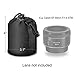 Selens Small Drawstring Lens Pouch Black Neoprene DSLR Camera Lens Bag Compatible with Sony Olympus Panasonic