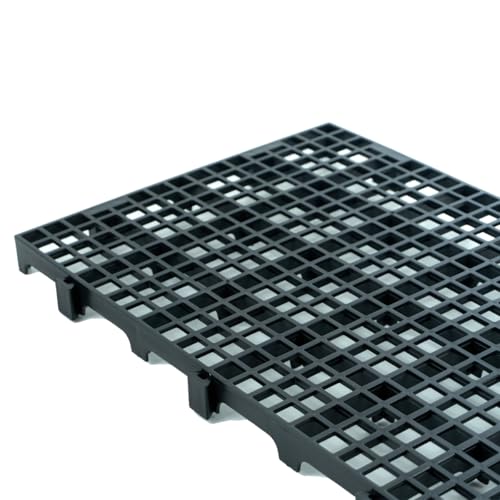 Trioplast, Kit 2 Estrado Piso Pallet Plástico Resistente Preto 25x50