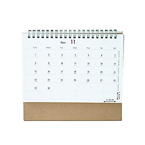 Calendrier de bureau 2020 debout avec chevalet simple pour table, date, bloc-notes, planificateur de table Cover