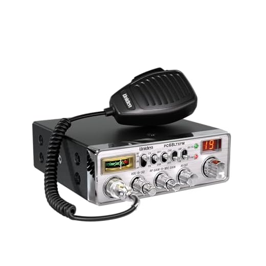 Uniden PC68LTXFM Professional 40-Channel CB Radio with Dual-Mode AM/FM, Integrated SWR Meter, PA/CB Function, Hi Cut, RF/Mic Gain Control, and Instant Channel 9