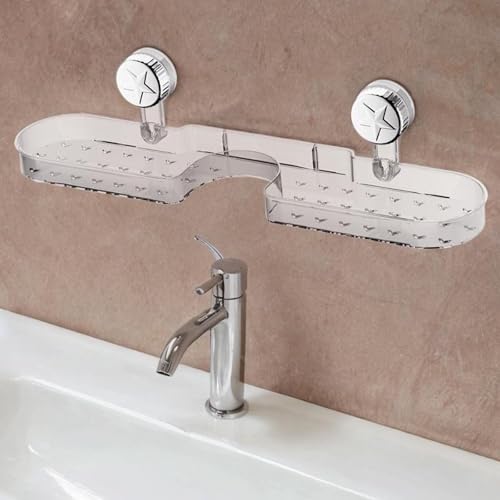 Organisateur mural salle de bain à ventouse puissante sans perçage