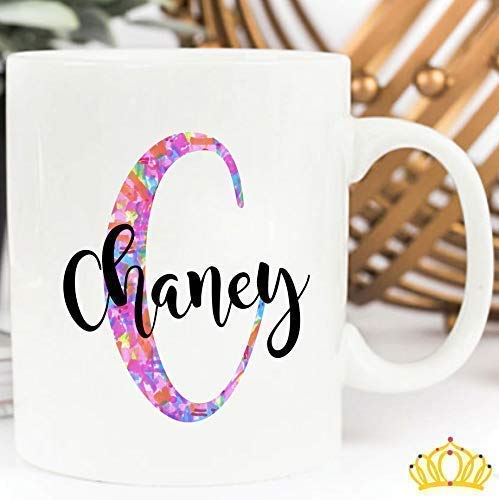 Custom Monogram Initial with Name - Vinyl Decal Sticker for Tumbler, Cup, Water Bottle, Laptop, Car Window Accessories for Women -You Choose Size, Color, & Pattern