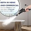 Moongiantgo High Pressure Steam Cleaner, 1700W Power High Temp Portable Handheld Cleaning Machine for Car Detailing, Tankless Heavy Duty for Home Use Kitchen Bathroom Grout Tile