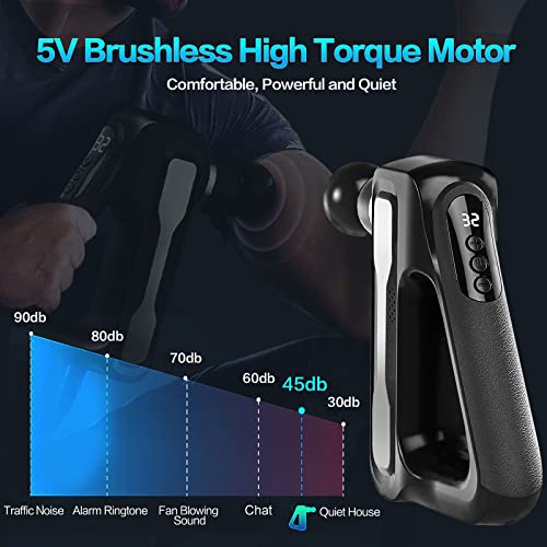 Pistola-de-Masaje-Muscular-BelonLink-portatil-Pantalla-LCD-Electrica-Masajeador-de-Musculos-de-Tejido-Profundo-con-32-Velocidades-8-Cabezales-de-Masaje-Relajar-Los-Musculos-Aliviar-el-Dolor