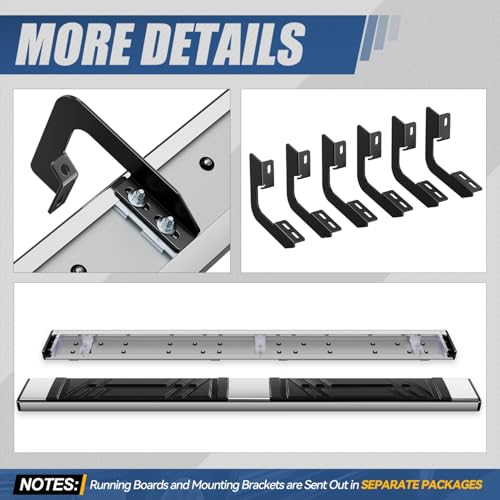 Estribos de acero inoxidable para Ford F-150 2004-2014 miniatura 6