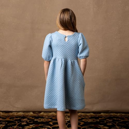 Hope & Henry Girls' Matelasse Dress4