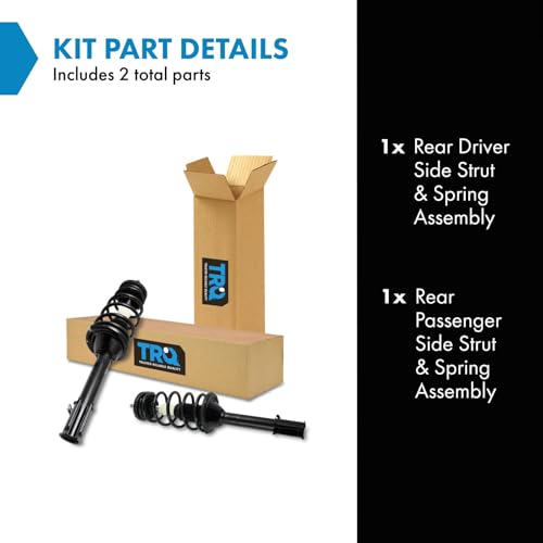 Image of TRQ Rear Driver and Passenger Side Strut and Spring Assembly Set | For 06-08 Subaru Forester