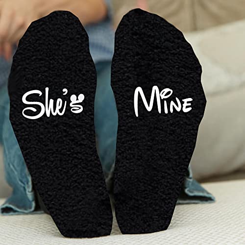 His and Hers Gift Set Cute Socks Fuzzy Novelty Socks Slipper socks2