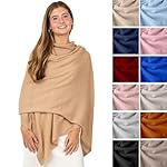 Velanio Cashmere Luxury Knitted Wrap Travel Shawl Scarf, Pashmina Stole, All-Season Scarf for Women Cashmere Wool Blend - Image 2