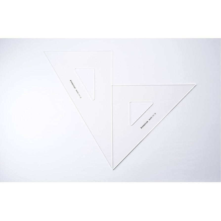 Amazon.co.jp: ステッドラー(STAEDTLER) 三角定規 製図 セット
