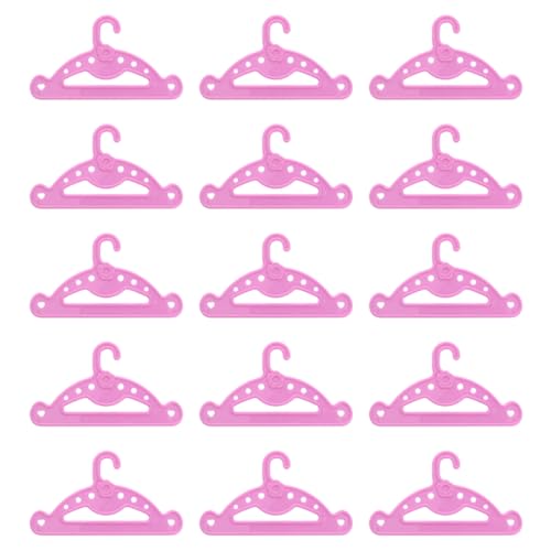 EIHI Pack de 15 Perchas para Ropa de muñecas, Perchas para Ropa de bebé, Accesorios para el hogar de muñecas - 13 CM -...